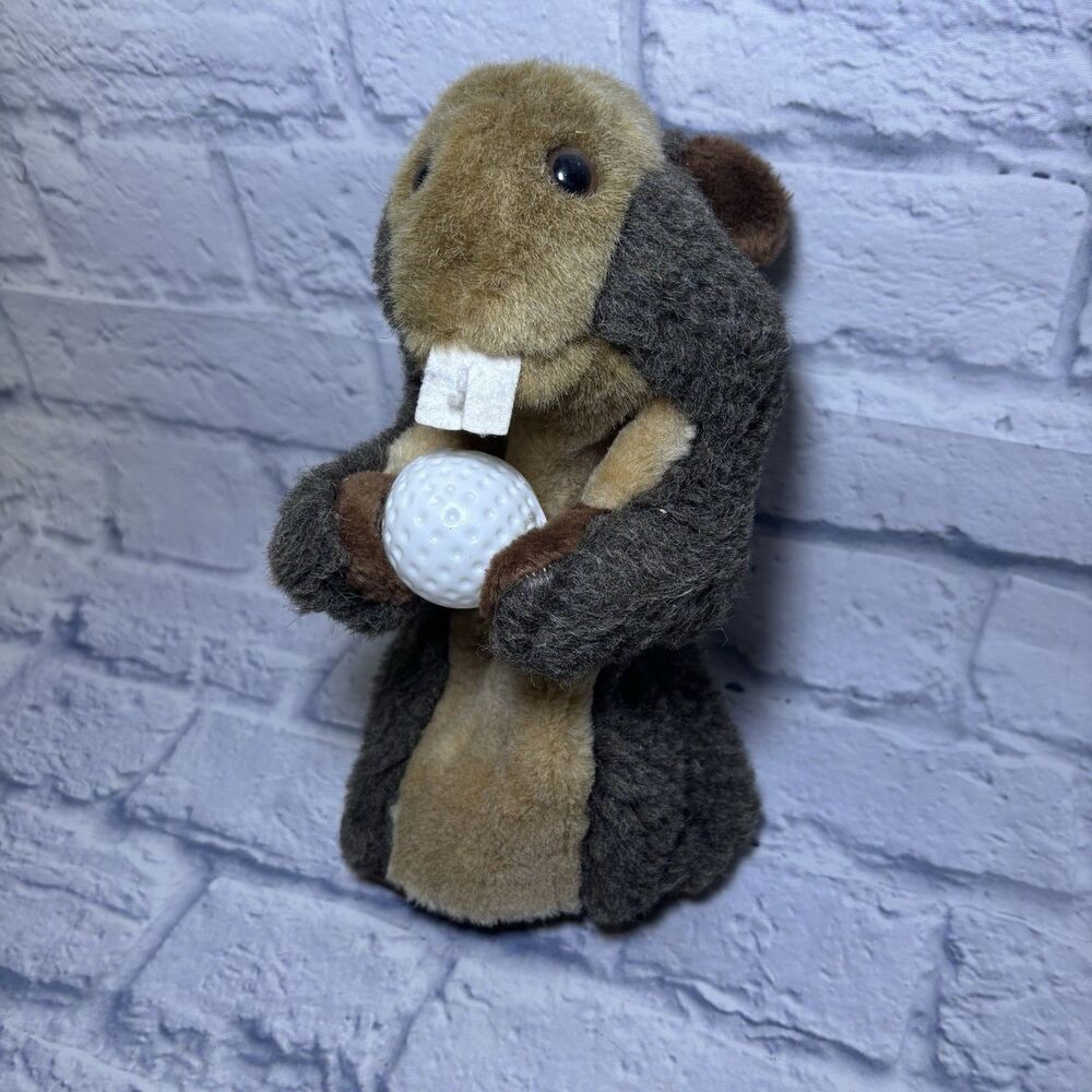 Caddyshack Plush Gopher Golf Club Head Cover Groundhog Golfing Golf Course - Picture 3 of 7